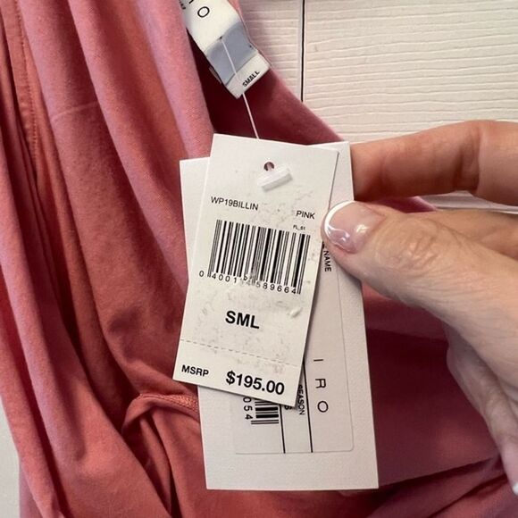 IRO Billin One Shoulder Top Pink women’s Size small Brand New! Msrp $195 - Picture 10 of 12